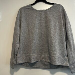 NWT Women’s RBX Grey Speckled French Terry Open back Keyhole Top. Medium.